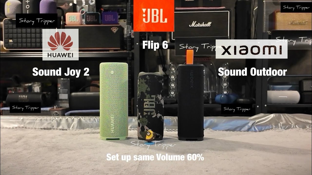 Huawei Sound Joy 2 vs JBL Flip 6 vs Xiaomi Sound Outdoor