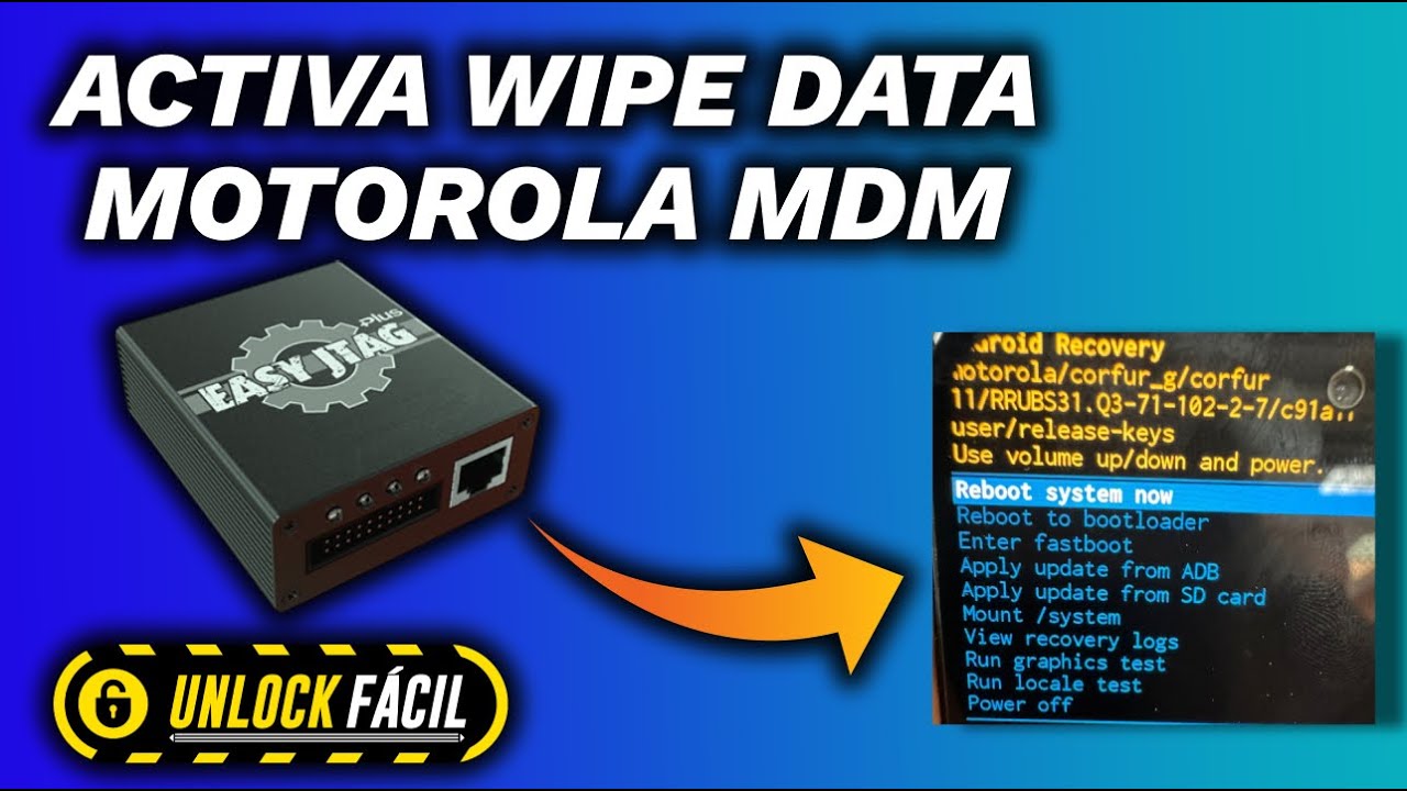 Activación Wipedata Motorola MDM via Drill CPU