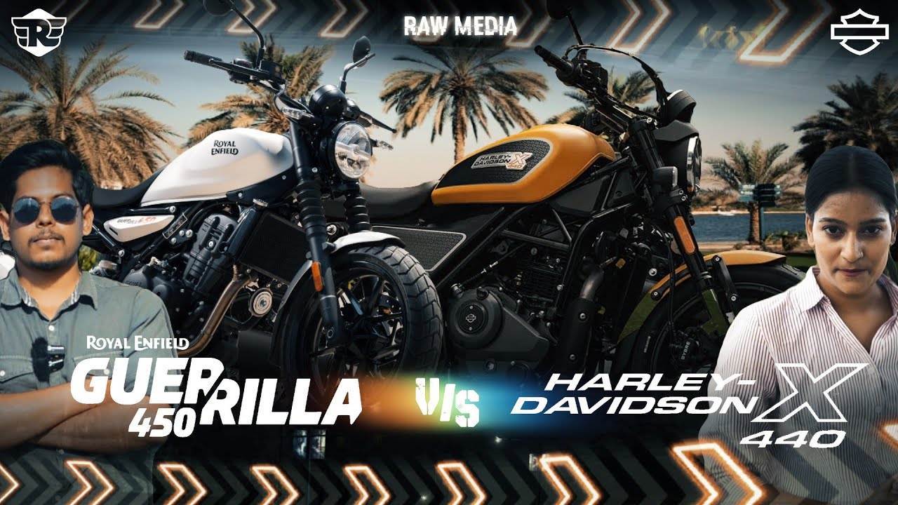 Harley Davidson X 440 vs Royal Enfield Guerrilla 450  . Who will Dominate the Streets ? #bikelover 