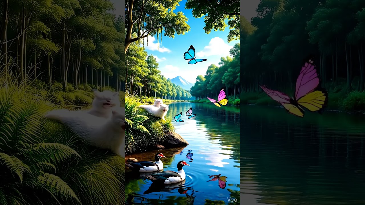 Cute Kittens & Nature 🌿 Soothing Relaxation for Kids & Babies 3