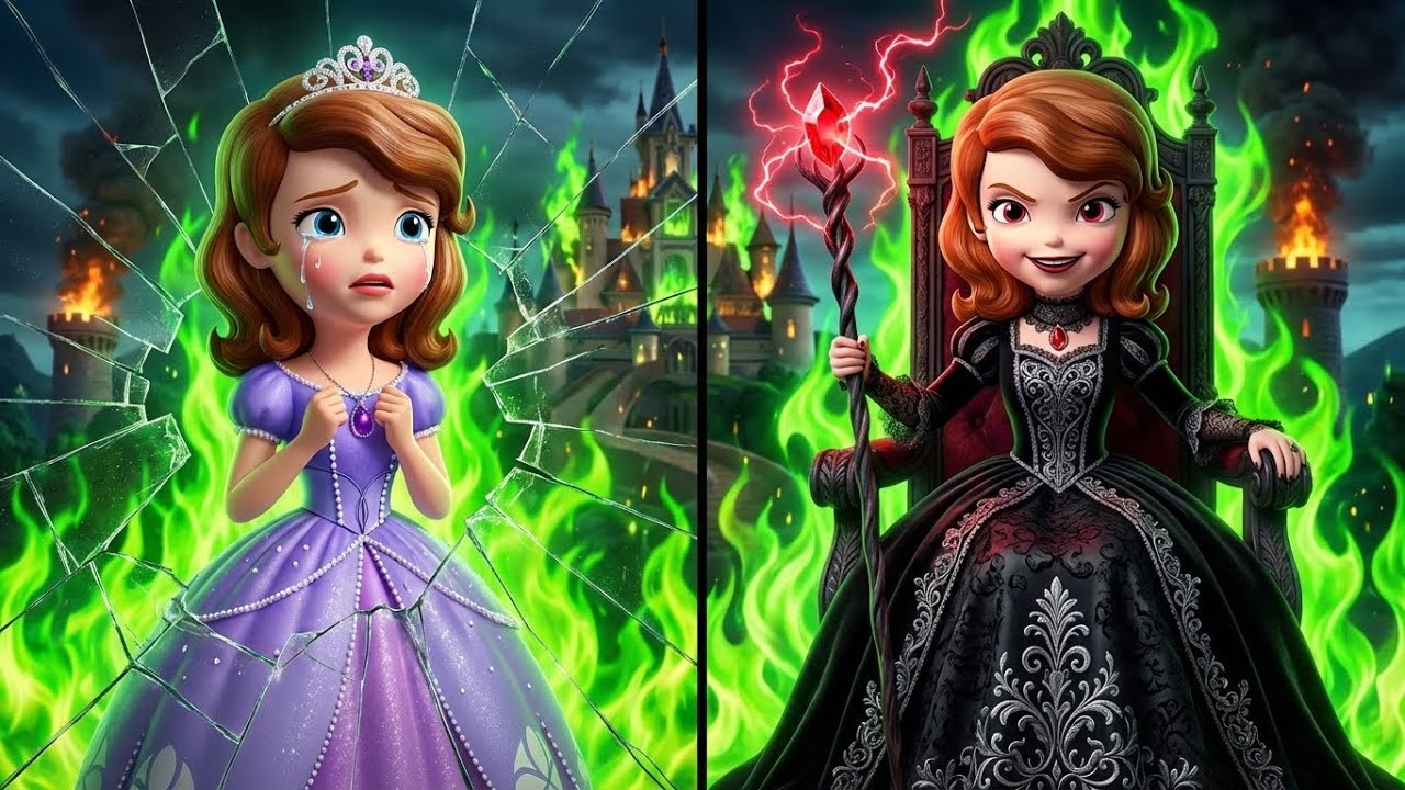 Sofia the First: THE EVIL TWIN! 🖤 Dark Mirror Curse | Sofia the First Animation
