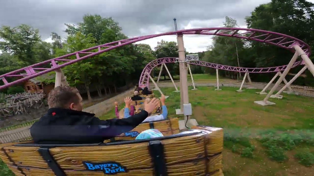 Bayern Park. On Ride: FirleFranz (fast last row, es ist die vorletzte Reihe 😉)