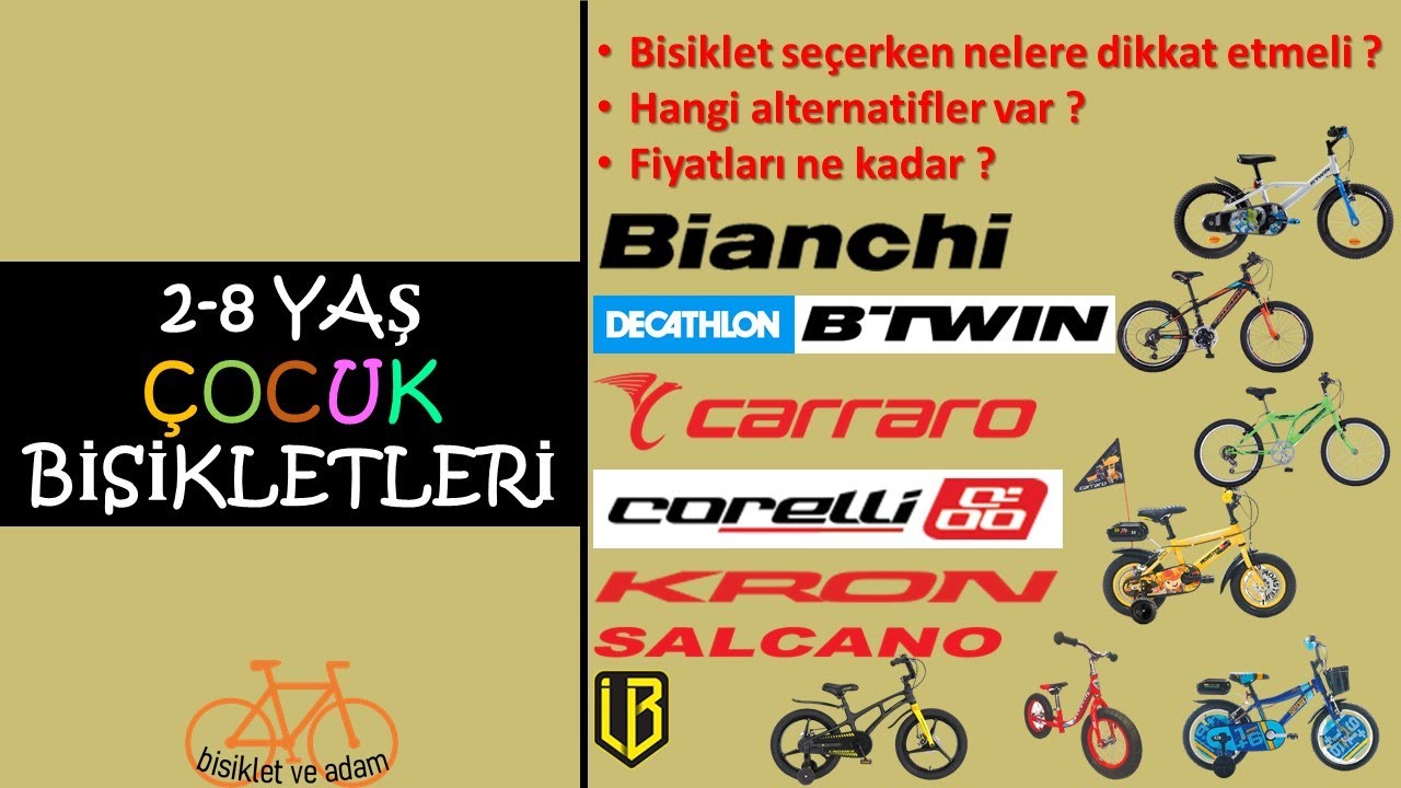 2-8 yaş çocuk bisikletleri. Çocuk bisikleti alırken nelere dikkat etmeli? Hangi alternatifler var?