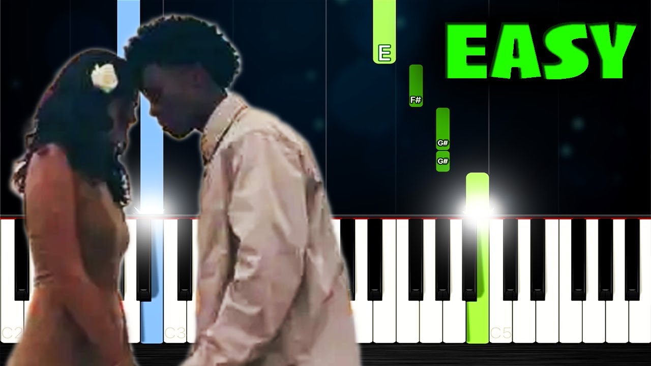 d4vd - Here With Me - EASY Piano Tutorial