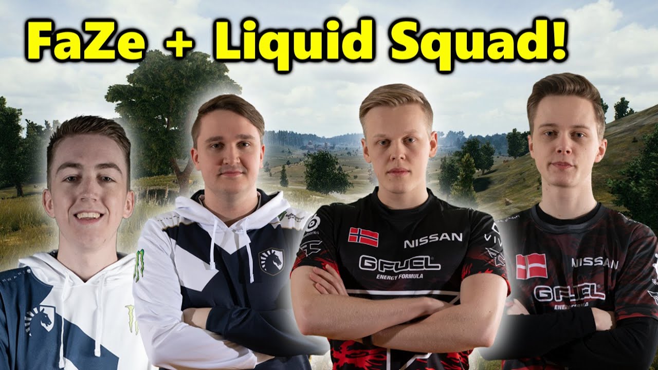 FaZe Aitzy, Gustav, Liquid ibiza & mxey - FaZe + Liquid SQUAD - PUBG