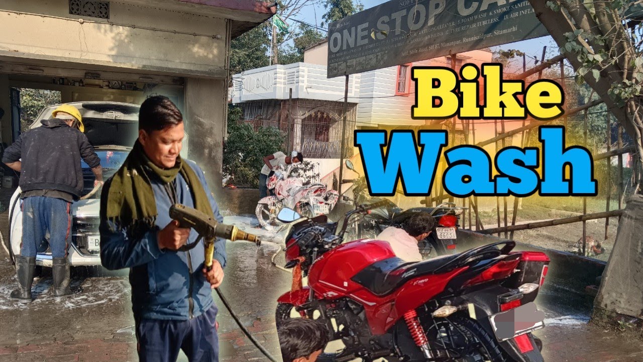 Bike Wash Vlog | Bike Washing | Rahul Jha Azad