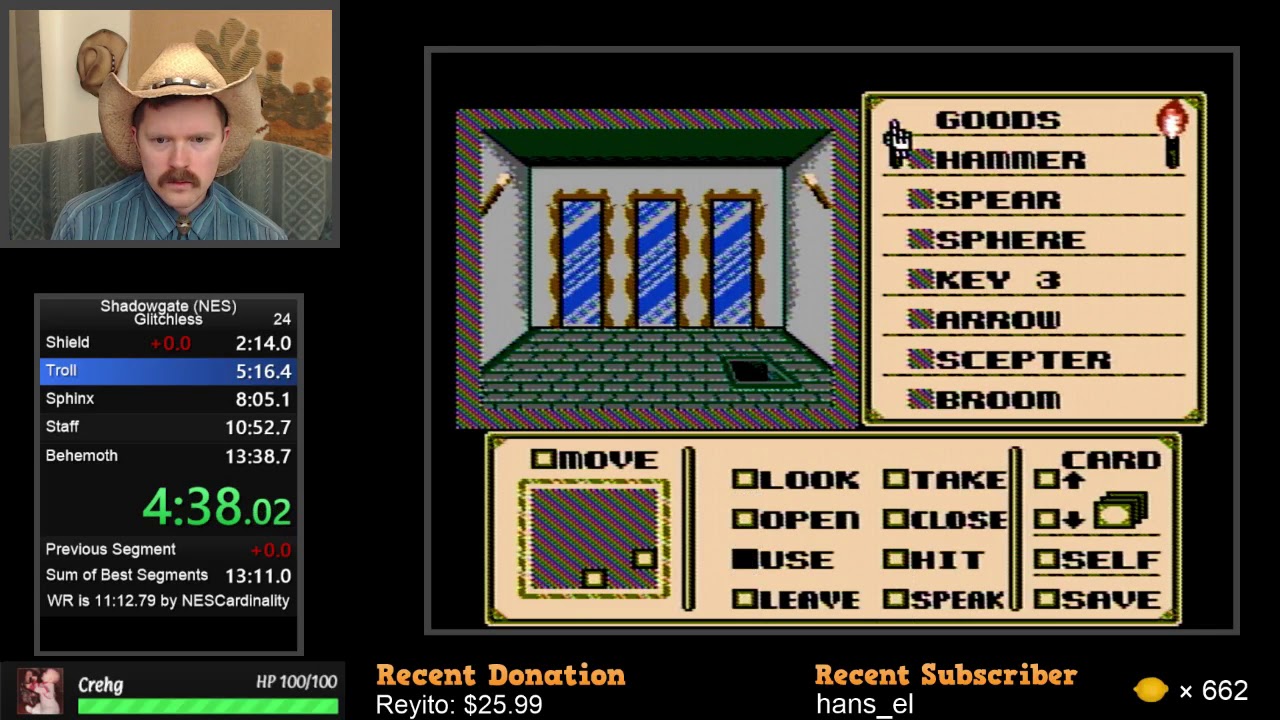 Shadowgate NES speedrun in 13:09 by Arcus