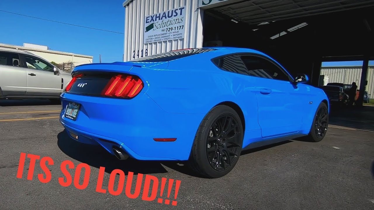 Mustang GT gets very loud! Muffler delete and Xpipe