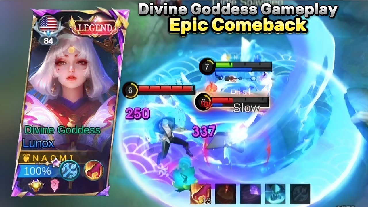 DIVINE GODDESS EPIC COMEBACK🔥Lunox Gameplay Legend Skin, Best Build ✨