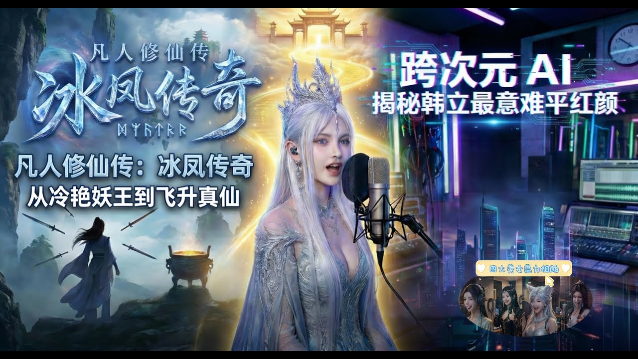 【凡人修仙传】韩立又一个红颜？“冰凤”角色曲：高冷妖王在录音棚的深情告白 🧊Han Li's Strongest Ally? The Ice Phoenix's Secret Song
