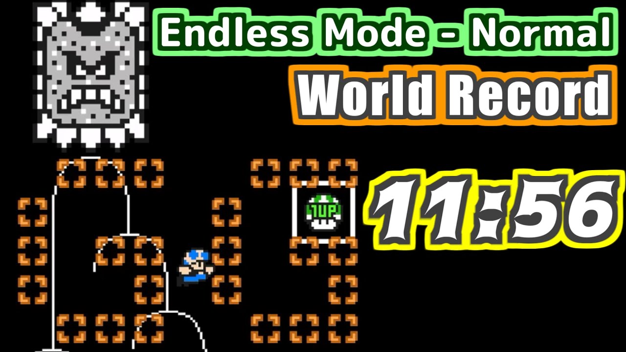 [Speedrun WR] Mario Maker 2 - Endless Mode (Normal) - 11:56