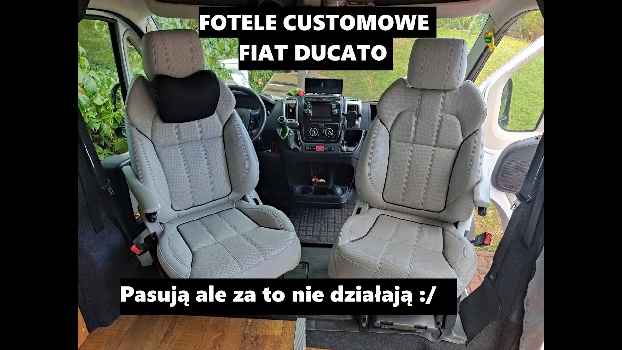 Fotele Custom do Fiat Ducato i bliźniaków - Pasuje ale nie działa