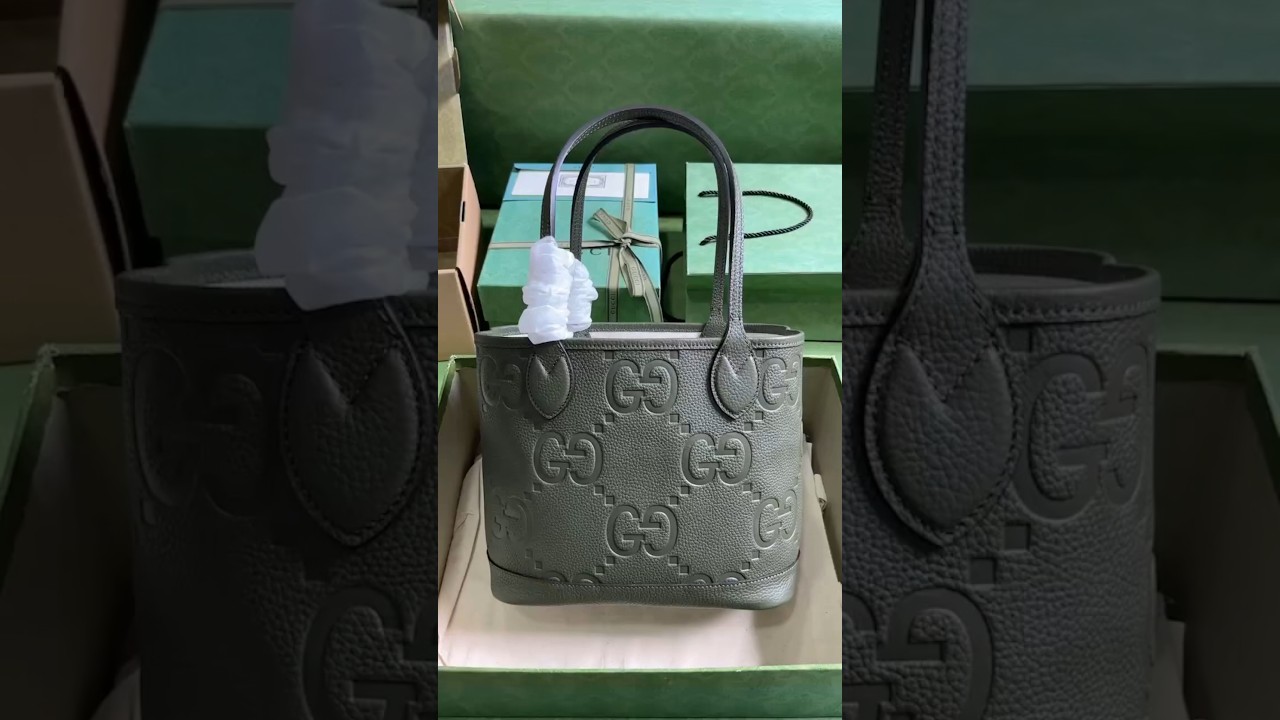 New GG Ophidia Super Double G Series Small Tote Bag Green/Pressing G 25 cm Model: 726762.