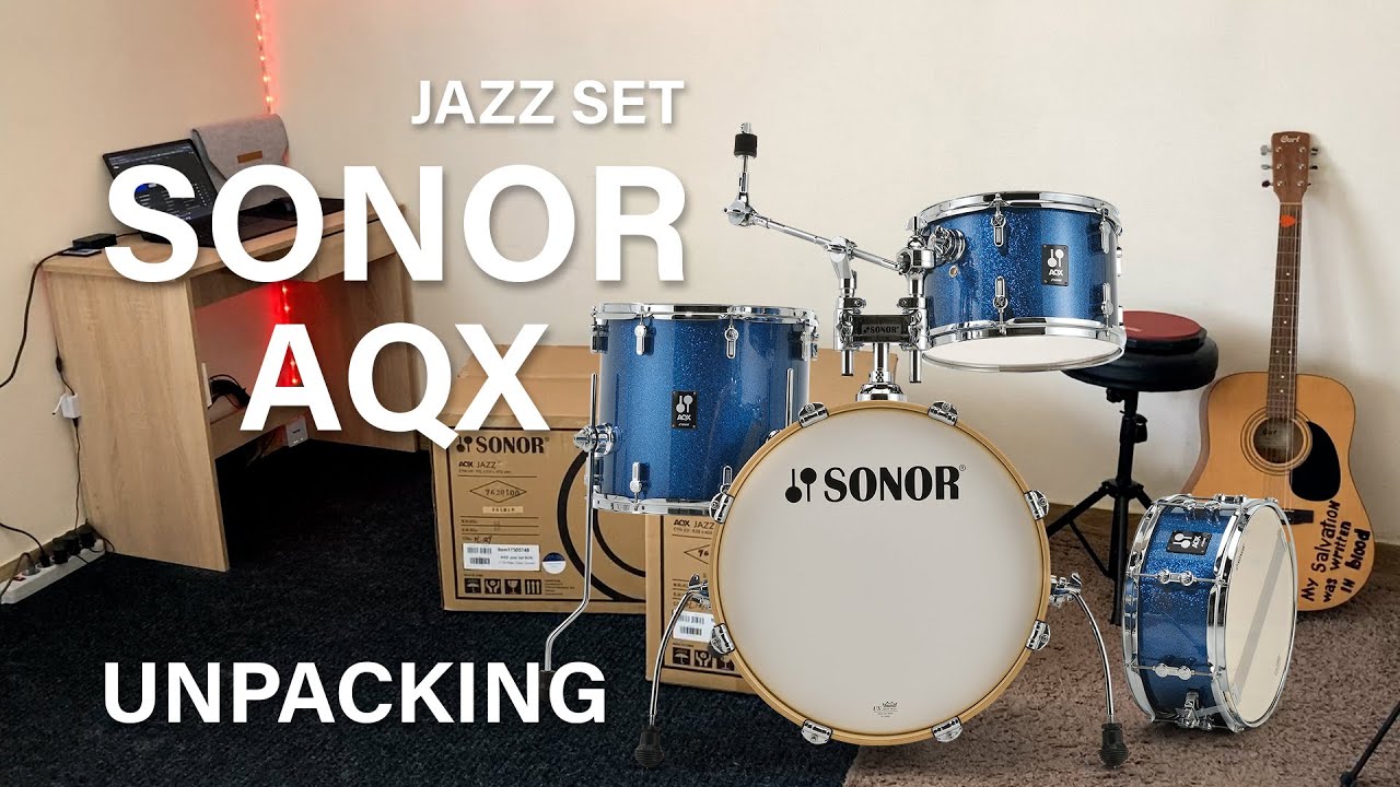 Sonor AQX Jazz drum kit - Unboxing & Assembly - Time-lapse Unpacking video