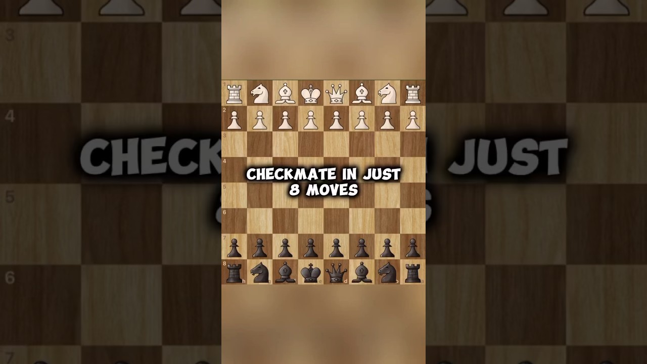 Checkmate in just 8 moves | Only for beginners #views #chess #learnchesstrapin30seconds #trap #fyp