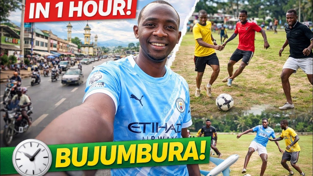 IN 1 HOUR, TRAVELING BUJUMBURA-BURUNDI, SHOW HAPPYNESS, SOME GAMES.... Part 1