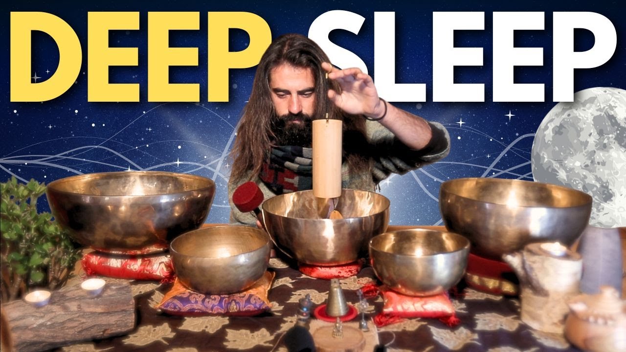 *FALL ASLEEP IN MINUTES* Just Breathe & Listen ⫸ Deep Sleep Melatonin Boosting Sound Bath 🌙