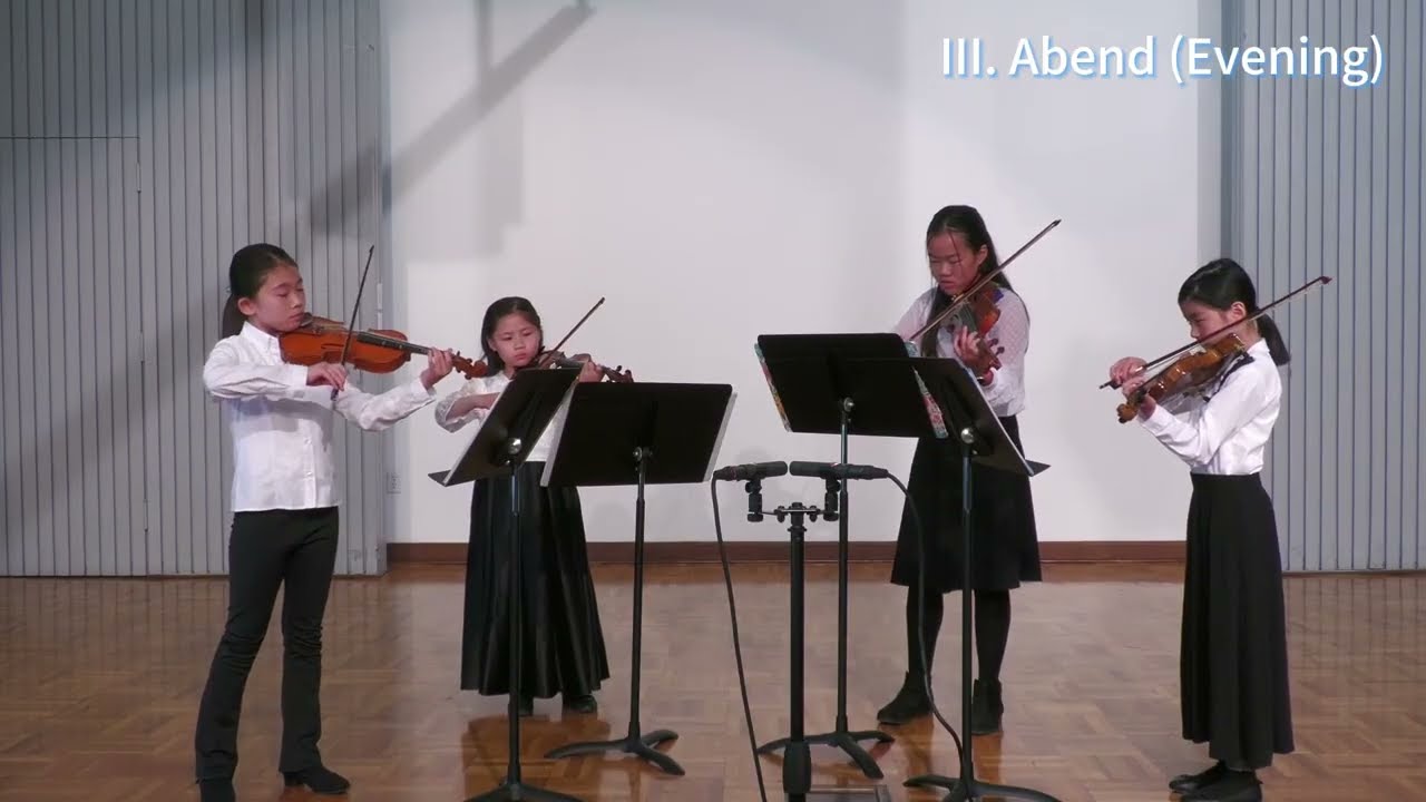 Jan Sluníčko – Stimmungsbilder, Op.92: Elfenreigen & Abend | Chamber Music for Four Violins | PACO
