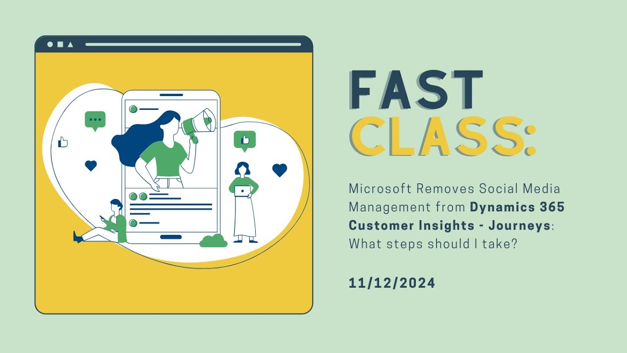 Microsoft removes social posting from Dynamics 365 Customer Insights - Journeys