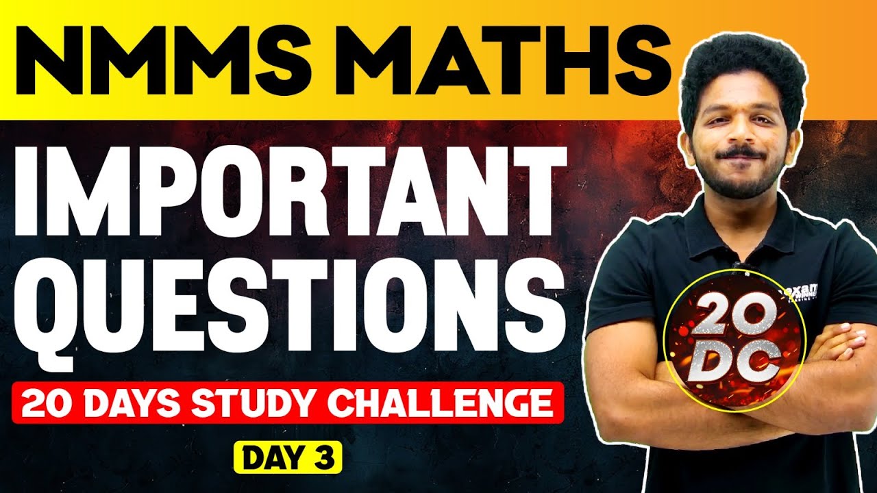 NMMS Maths 2024 | Most Important Questions | Exam Winner