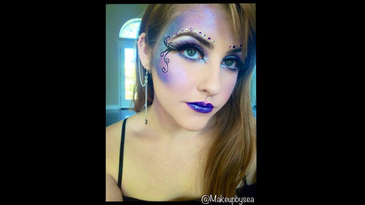 Purple fairy makeup tutorial