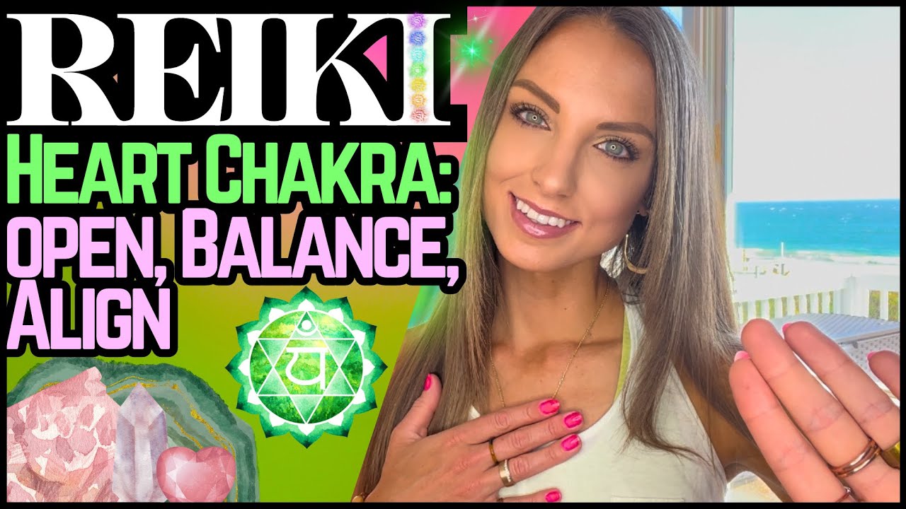 Reiki For The Heart Chakra: Open, Balance, Align | Energy Healing / ASMR