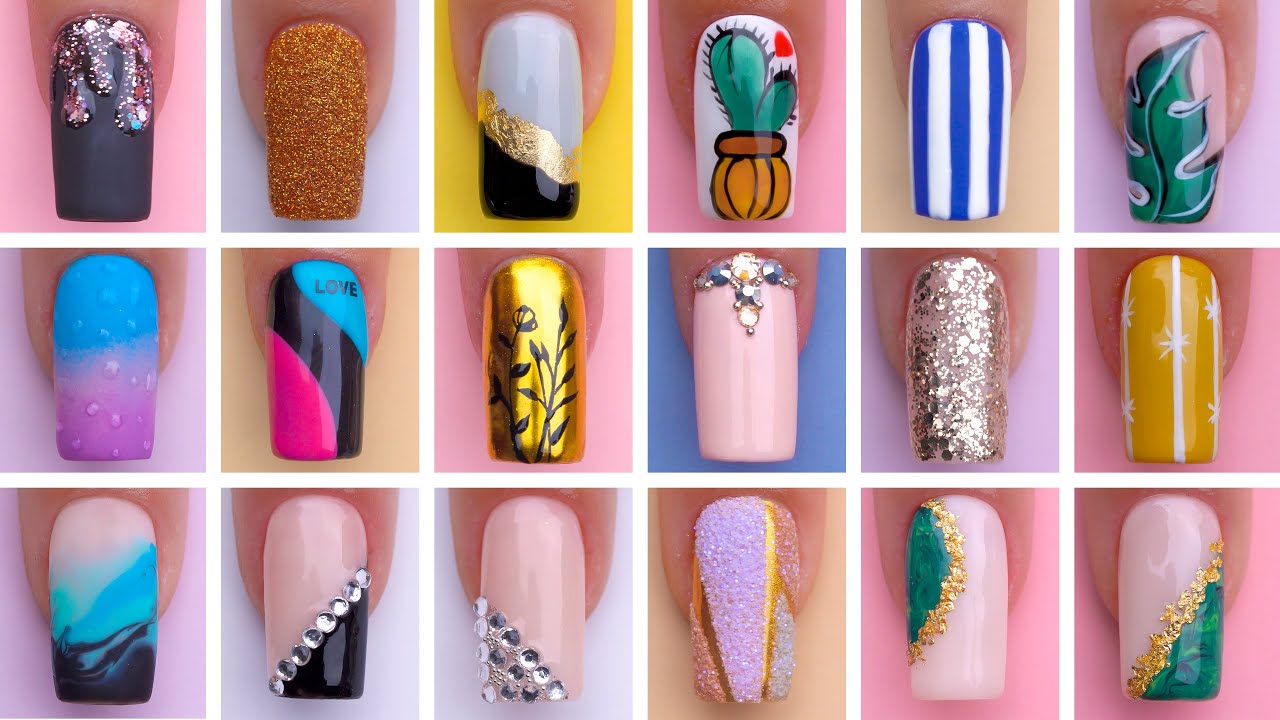 12+ Beautiful Nail Art Tutorials | Simple & Easy Nail Art Designs | Olad Beauty