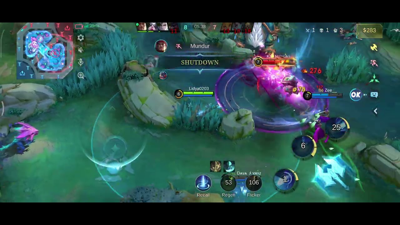 Tidak dapat hyper, jadi pakai layla dan menjadi MVP #mobilelegends #game 