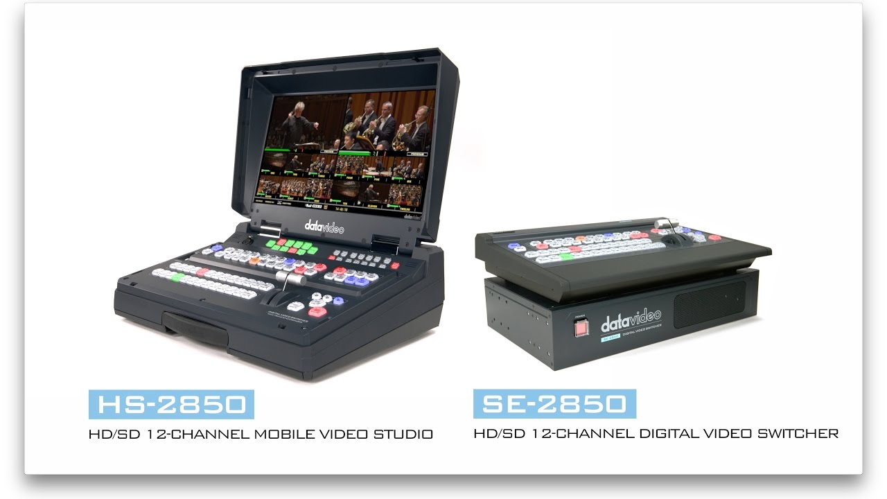 【Official】「HS-2850」and「SE-2850」HD/SD 8/12 Channel Mobile Studio Switcher｜Datavideo