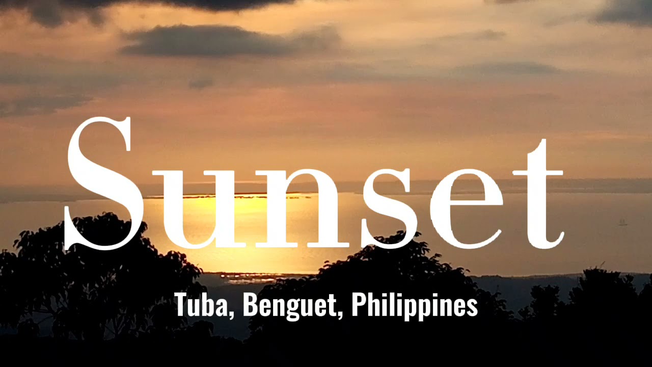 Sunset View at Taloy, Tuba, Benguet, Philippines