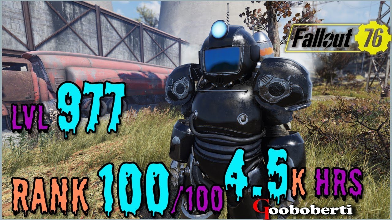 Too Legit To Quit - Level 977 -- Rank 100 -- 4.5k hrs  - FALLOUT 76 PC