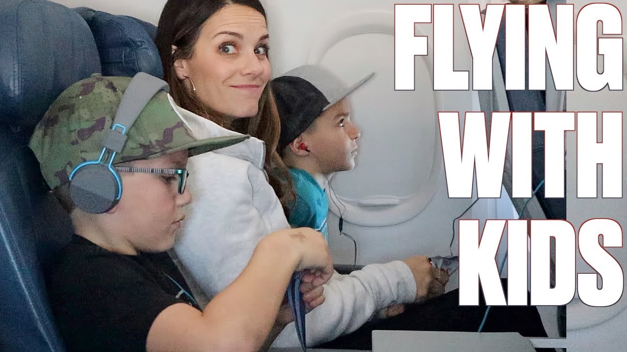 FLYING ON AN AIRPLANE FOR FOUR HOURS WITH FIVE KIDS TO DISNEY WORLD FOR THE FIRST TIME EVER!