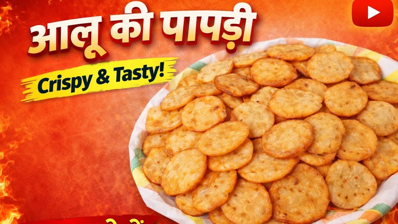 एक बार नहीं बार-बार बनाएंगे एक आलू से ढेर सारी पापड़ी Aalu ki crispy papdi#reena_ki_rasoi_rkr 