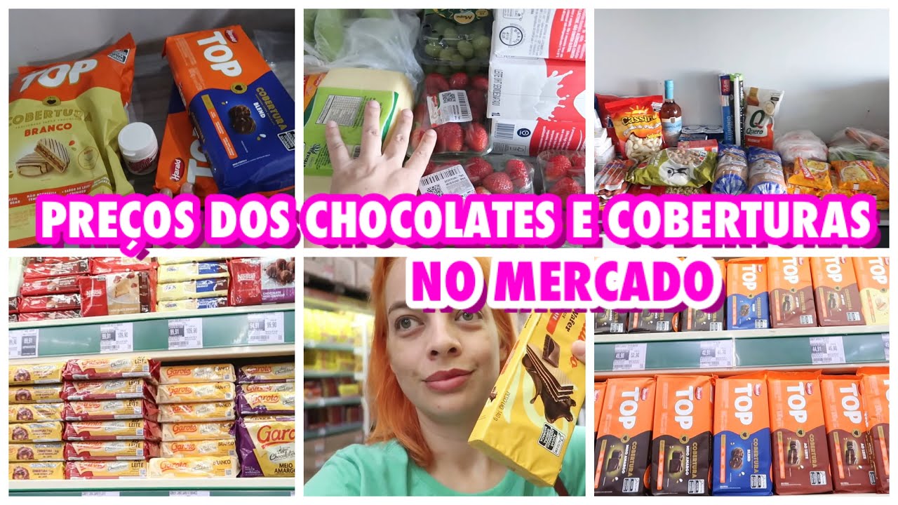 PREÇO DOS CHOCOLATES E COBERTURAS PRÉ PASCOA NO MERCADO - COMPRAS DE MERCADO - MARÇO 2026 - VLOG