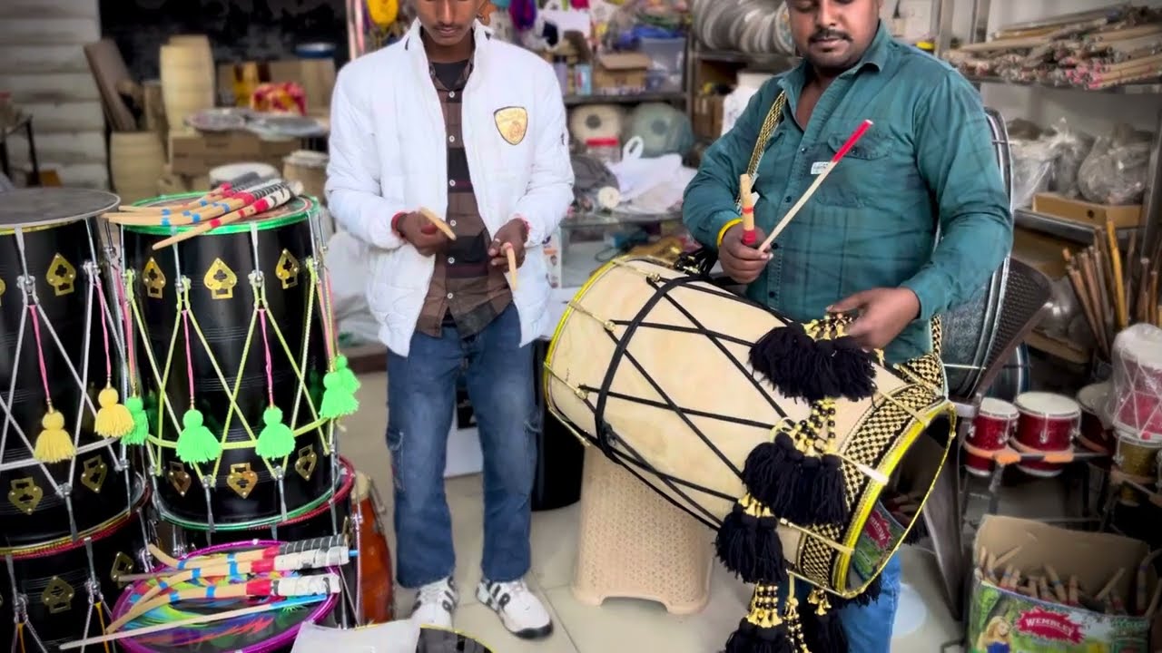 Order Now 👉 ☎️ 8689000220 | Natural Color Mango Wood Punjabi Bhangra Dhol Given To The Cutomer