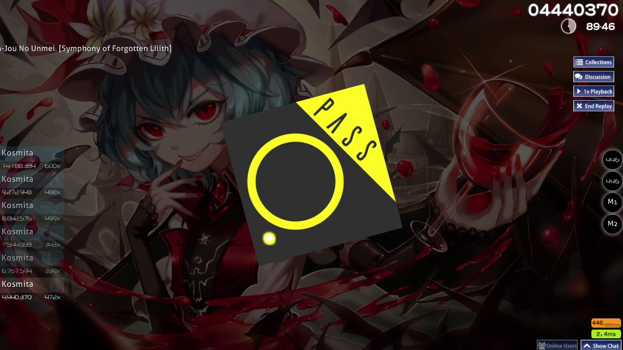 Osu #030 beautiful 220bpm mashing practice