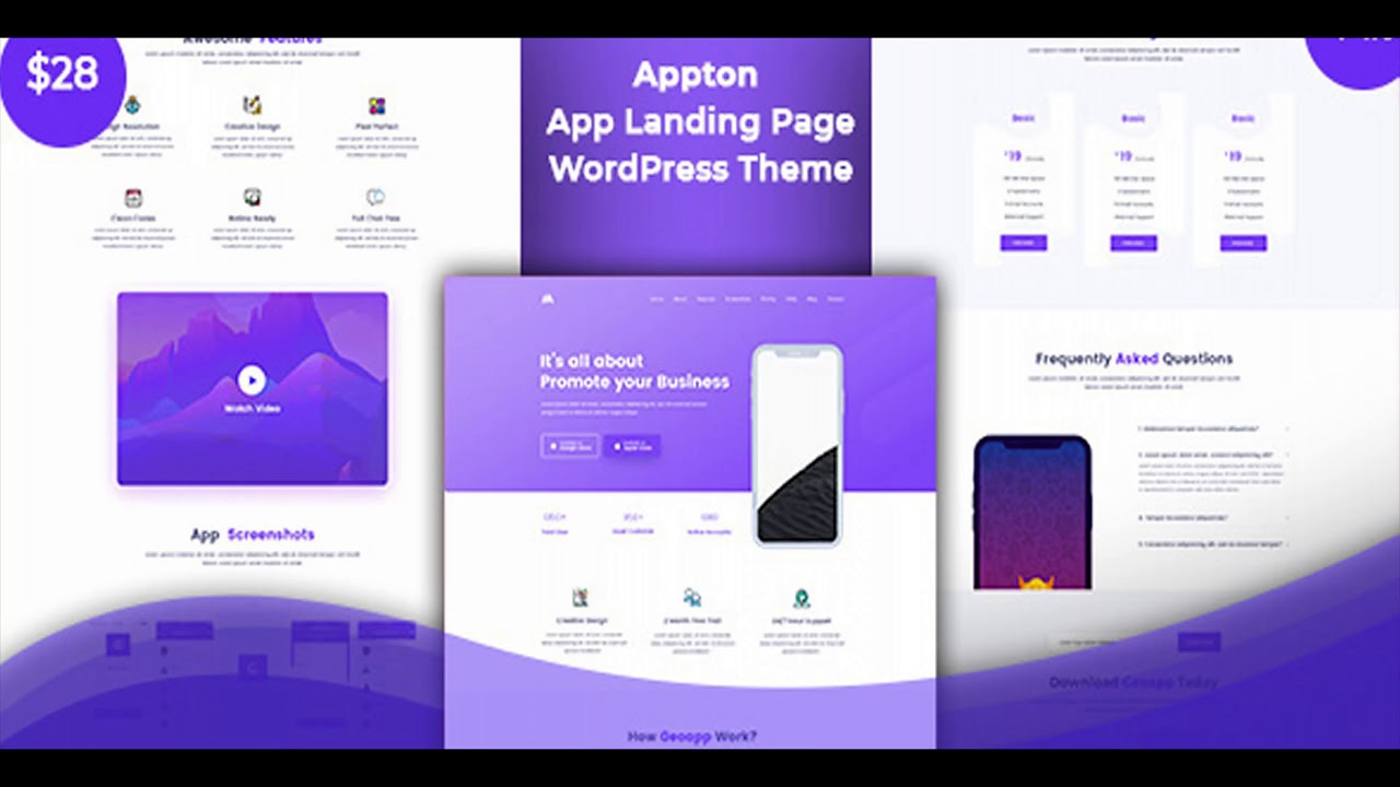 Appton - App Landing WordPress Theme | Themeforest Website Templates and Themes
