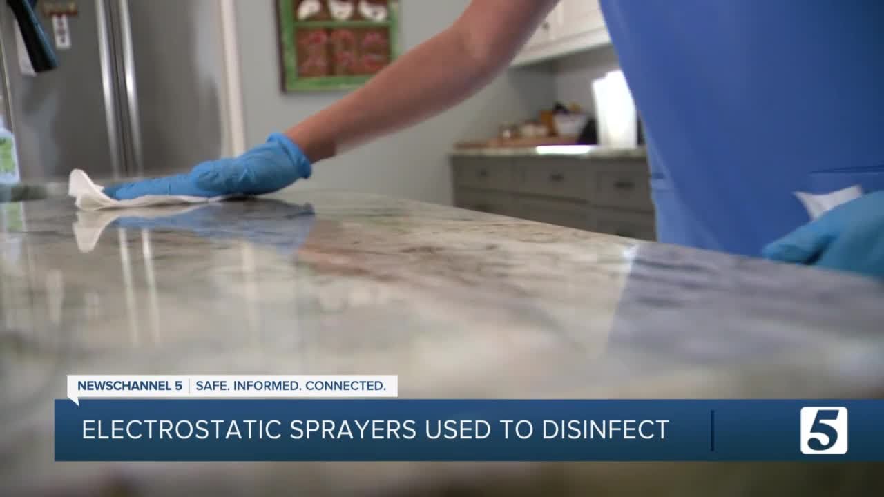 Electrostatic sprayers used to disinfect homes and businesses during the pandemic