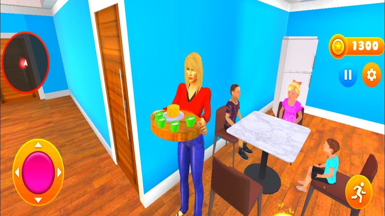 Virtual single mother life sim android gameplay #cartoongame