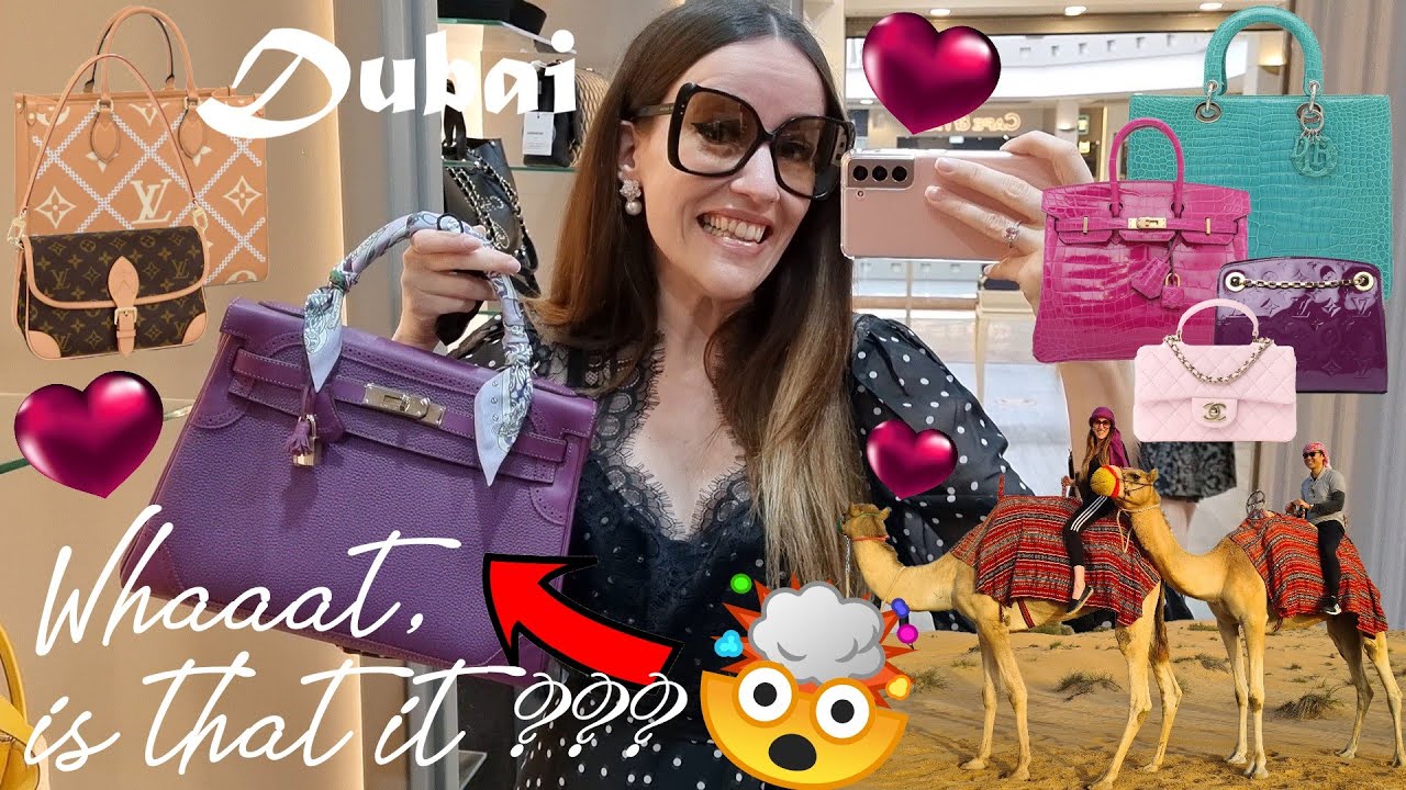 I WENT CRAZY!! 🤪 DID I FIND MY HERMES BAG? Thoughts on this unusual colour? 💚💜 DUBAI LUXURY SHOPPING