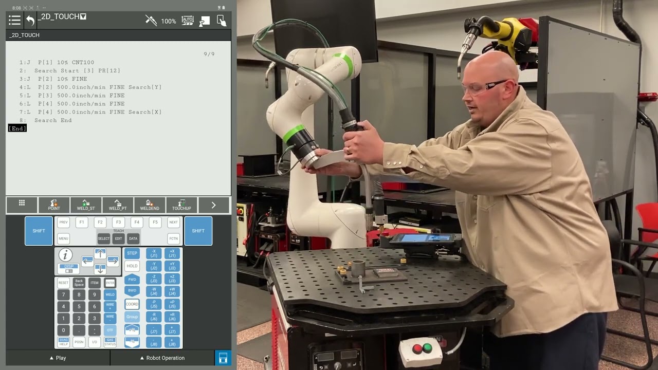 Настройка 2D Touch Sense – обучающее видео для кобота Lincoln Electric