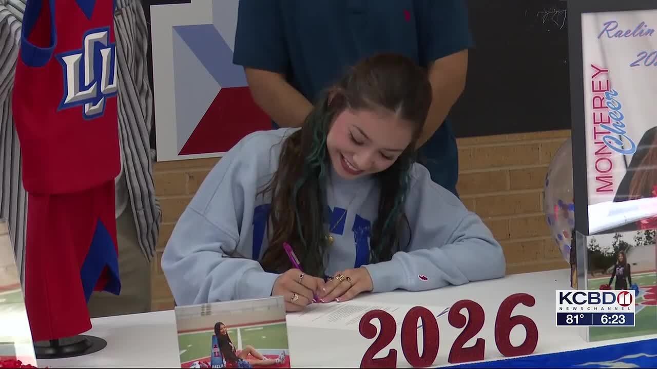 Raelin Prado signs on to cheer for LCU