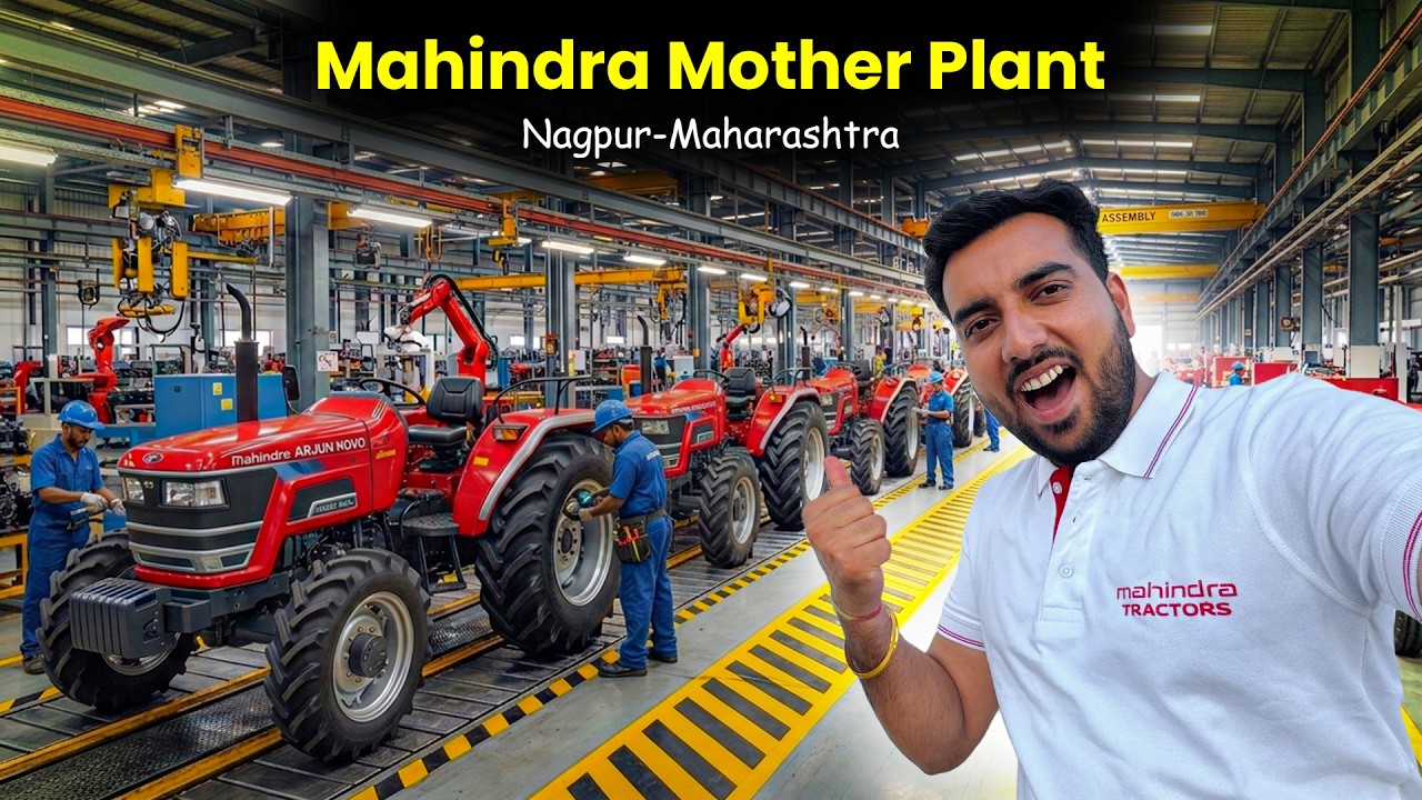 2 Minute Mein Ek Naya Tractor🚜😱Mahindra Mother Plant Nagpur Tour