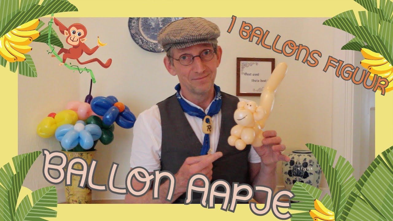 Aap van ballonnen - Ballonvouwen met de Haagse Ballonnenboer - Balloon Monkey