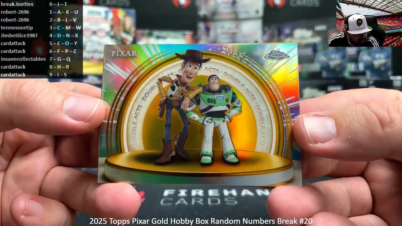 1/21/2026 2025 Topps Pixar Gold Hobby Box Random Numbers Break #20