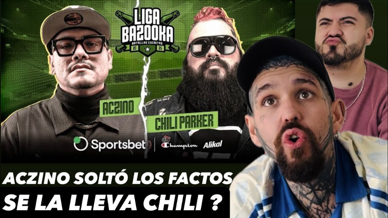 HOST Y JURADO CHILENOS 🇨🇱 Reaccionan a ACZINO VS CHILI PARKER #LIGABAZOOKA INTERNACIONAL