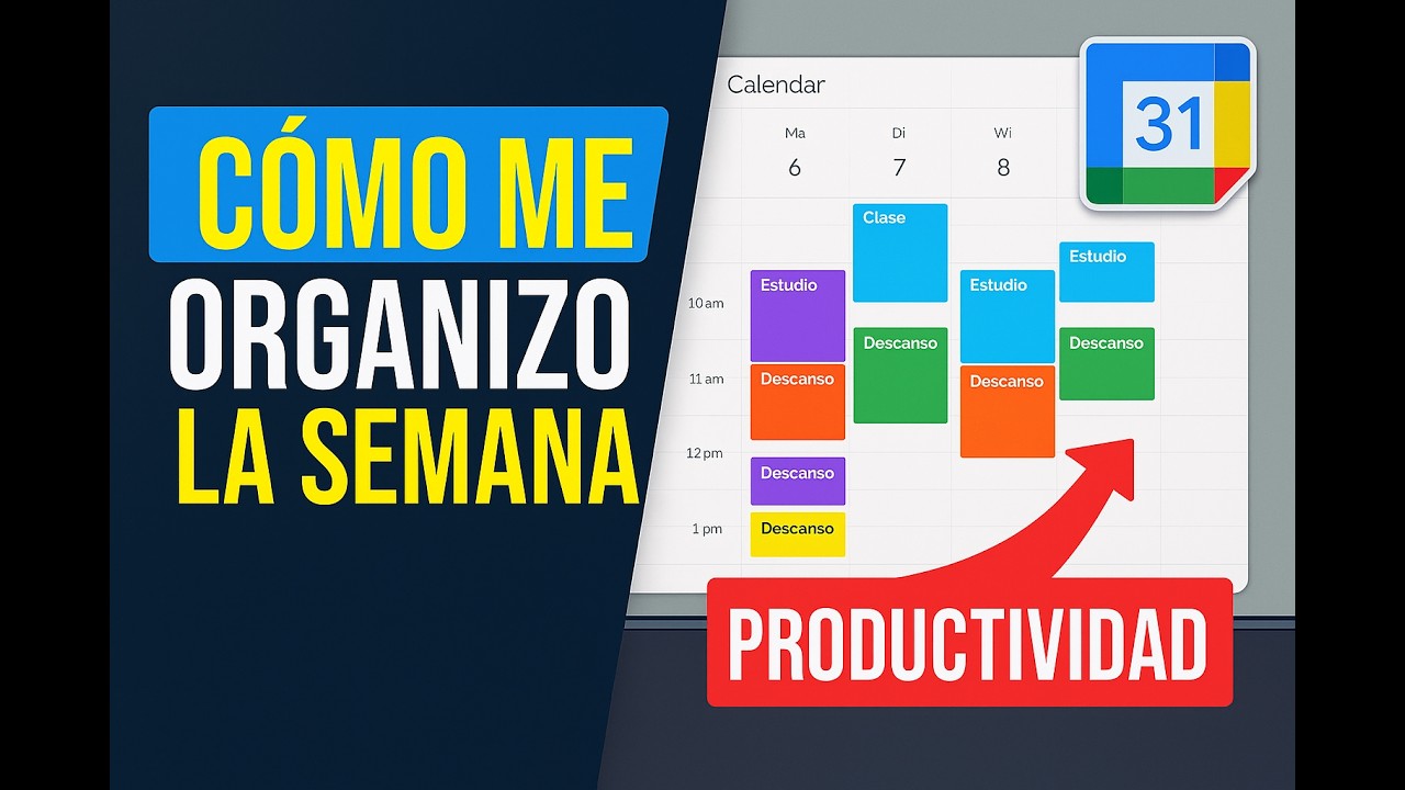 Así organizo mi SEMANA en MEDICINA con GOOGLE CALENDAR (estudio, deporte, descansos...)