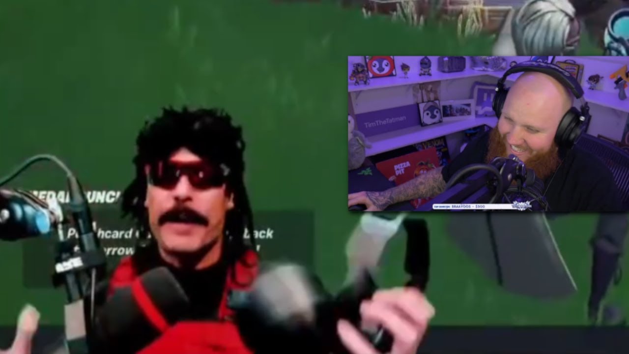 Timthetatman Reacts to DrDisrespect's MEGA RAGE on Fortnite.