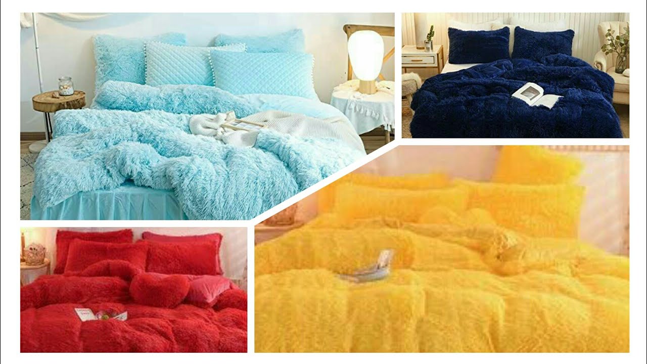 Luxury's Pure Plush Shaggy warm bedding sets duvet cover set design ideas