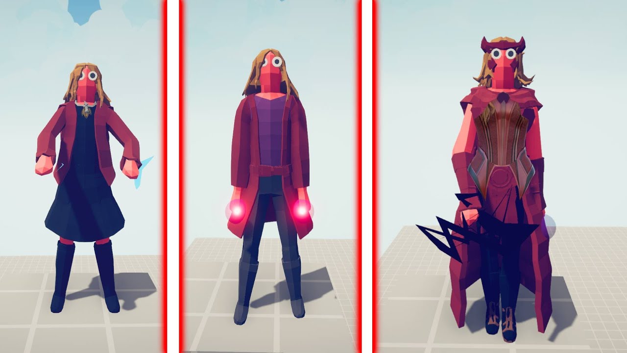 EVOLUTION OF SCARLET WITCH | Totally Accurate Battle Simulator TABS